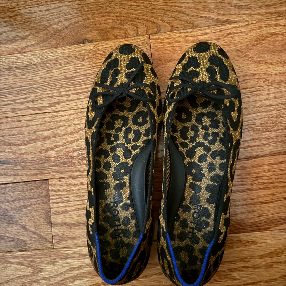 Leopard print Rothy flats